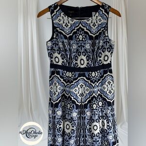 Talbots Dress Paisley pattern Petites size 4 Sleeveless Dress summer